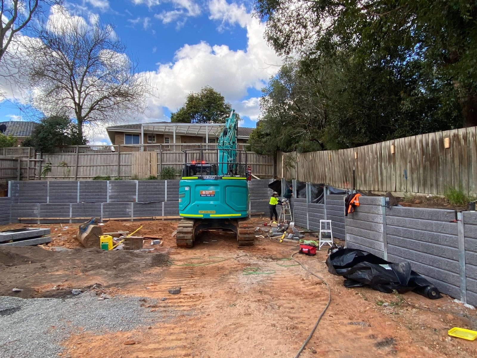Excavation and retaining wall preparation Melbourne by OSV Construct